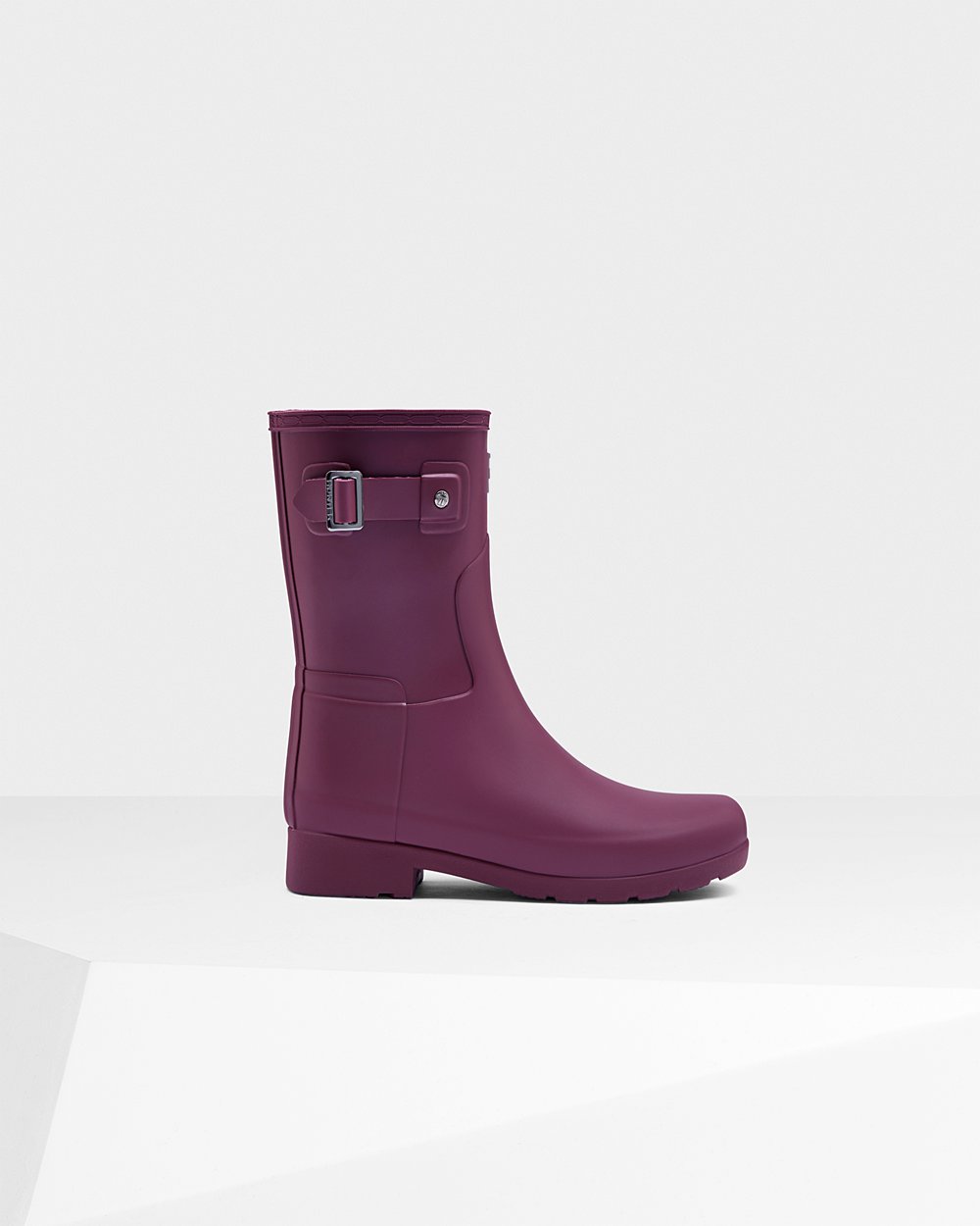 Bottes Courtes de Pluie Hunter Refined Slim Fit Femme Violette VYNZTRX-41